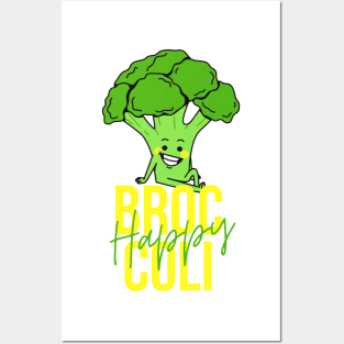 Happy Broccoli, strong broccoli, Broccoli Is Awesome Posters and Art